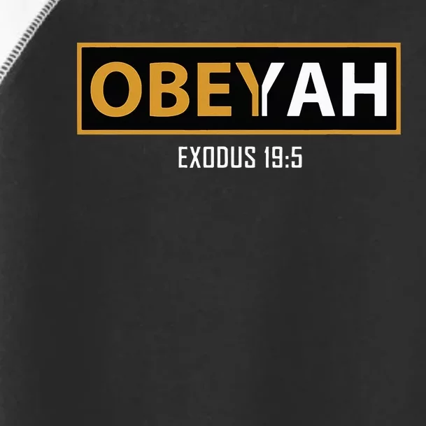 Jewish Hebrew Obeyah Obey Yah Clothing Toddler Fine Jersey T-Shirt