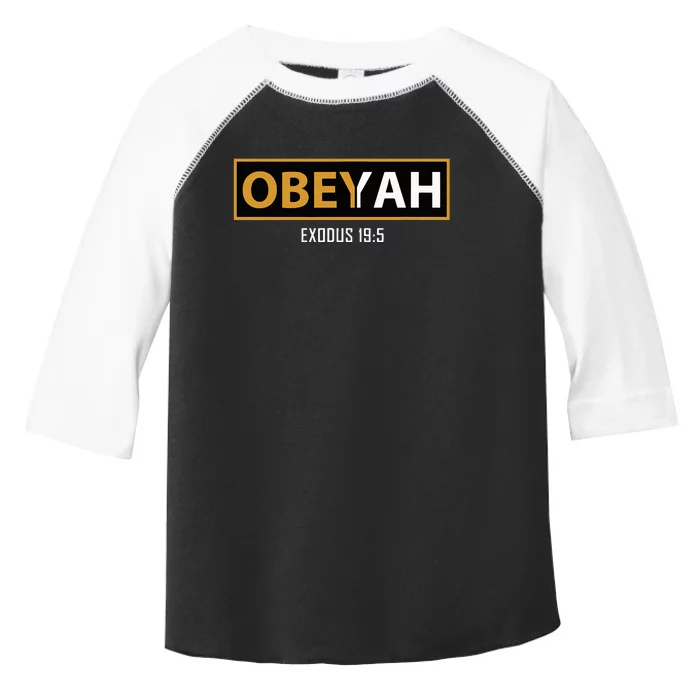 Jewish Hebrew Obeyah Obey Yah Clothing Toddler Fine Jersey T-Shirt