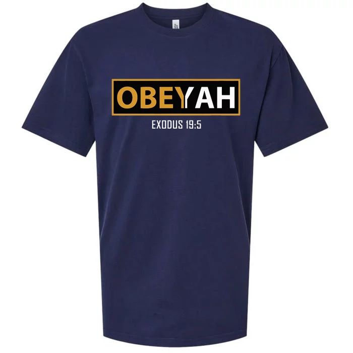 Jewish Hebrew Obeyah Obey Yah Clothing Sueded Cloud Jersey T-Shirt