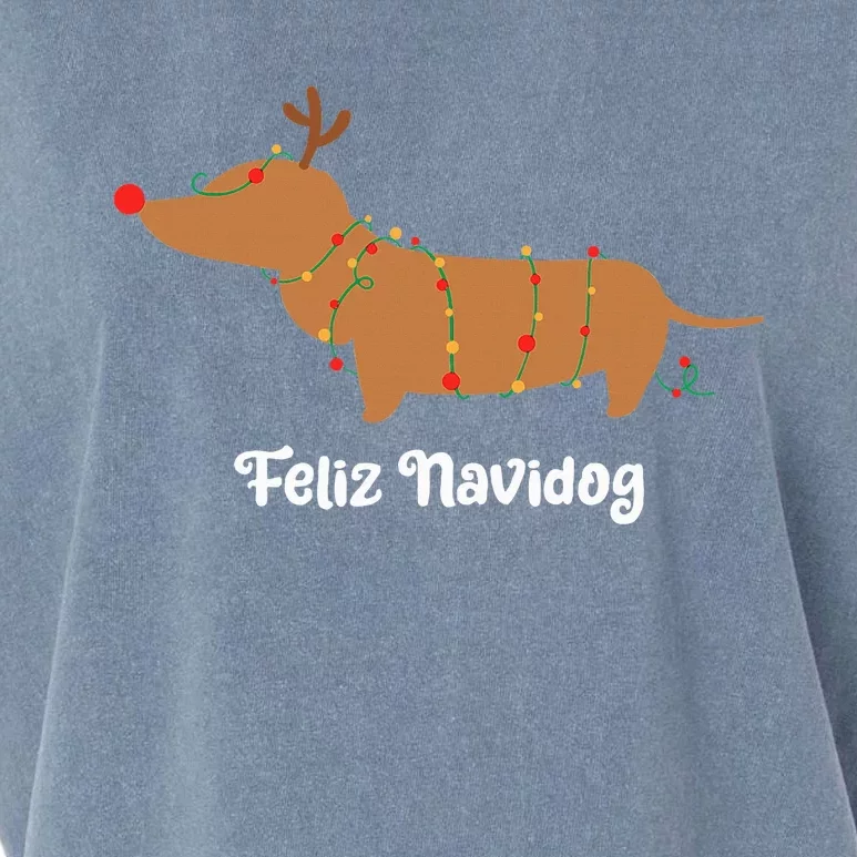 Joyful Holiday Pup Celebration Garment-Dyed Women's Muscle Tee