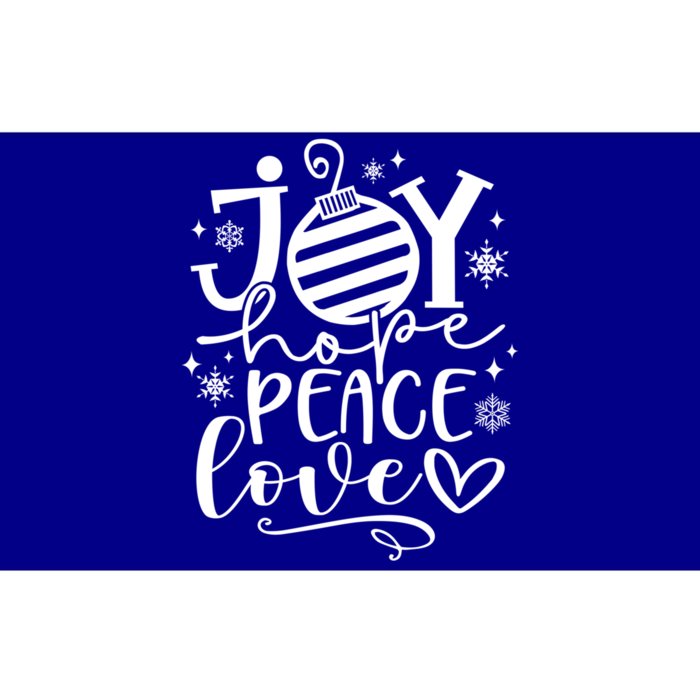 Joy Hope Peace With Love Snowflakes Christmas Xmas Vibe Cute Gift Bumper Sticker