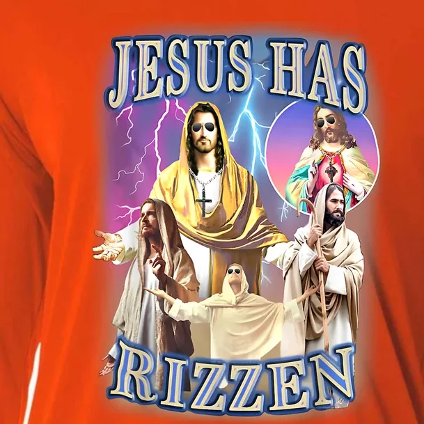 Jesus Has Rizzen Cooling Performance Long Sleeve Crew