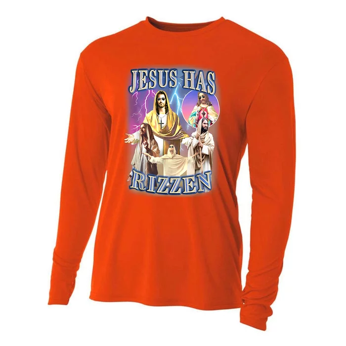 Jesus Has Rizzen Cooling Performance Long Sleeve Crew