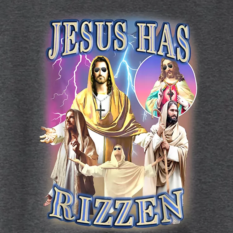 Jesus Has Rizzen Women's Crop Top Tee