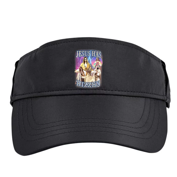 Jesus Has Rizzen Adult Drive Performance Visor