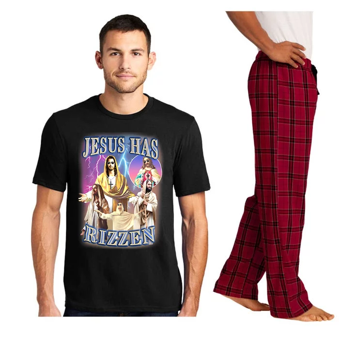 Jesus Has Rizzen Pajama Set