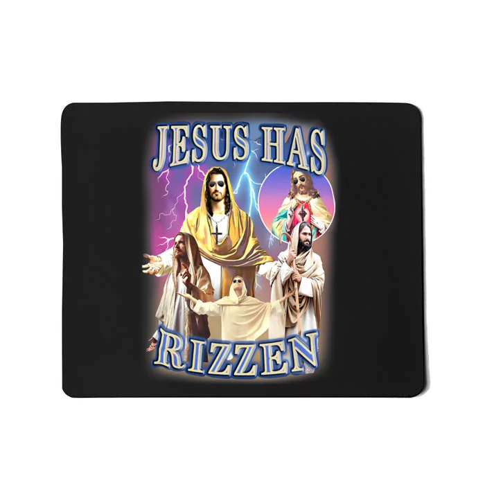 Jesus Has Rizzen Mousepad