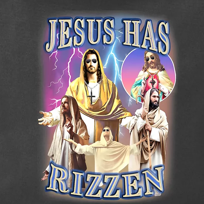 Jesus Has Rizzen Zip Tote Bag