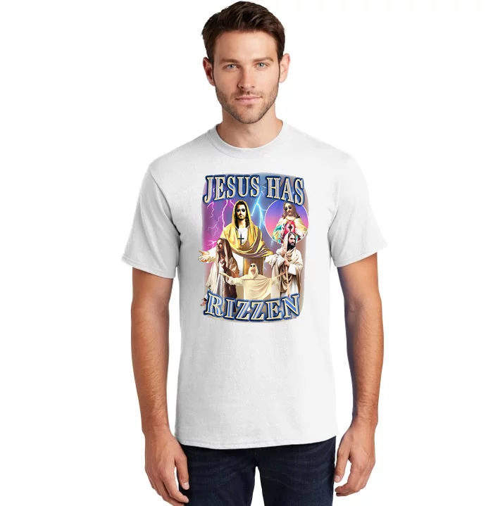 Jesus Has Rizzen Tall T-Shirt