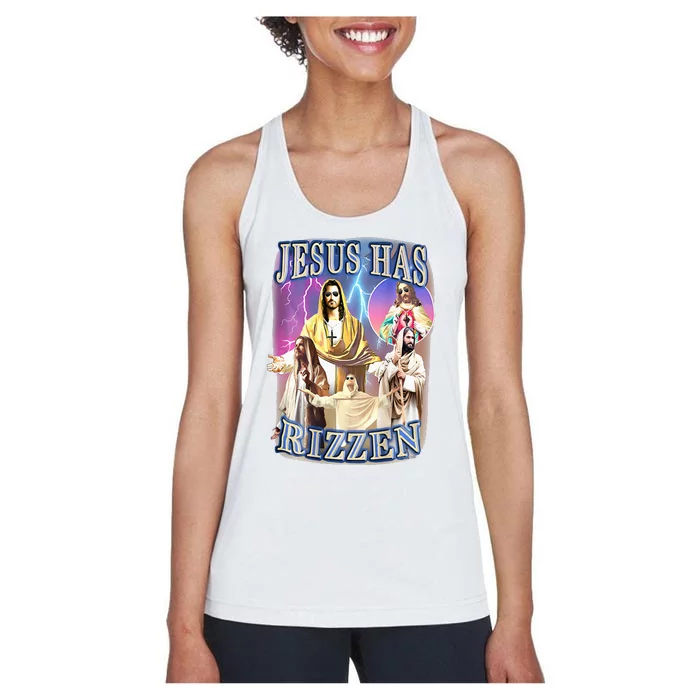 Jesus Has Rizzen Women's Racerback Tank