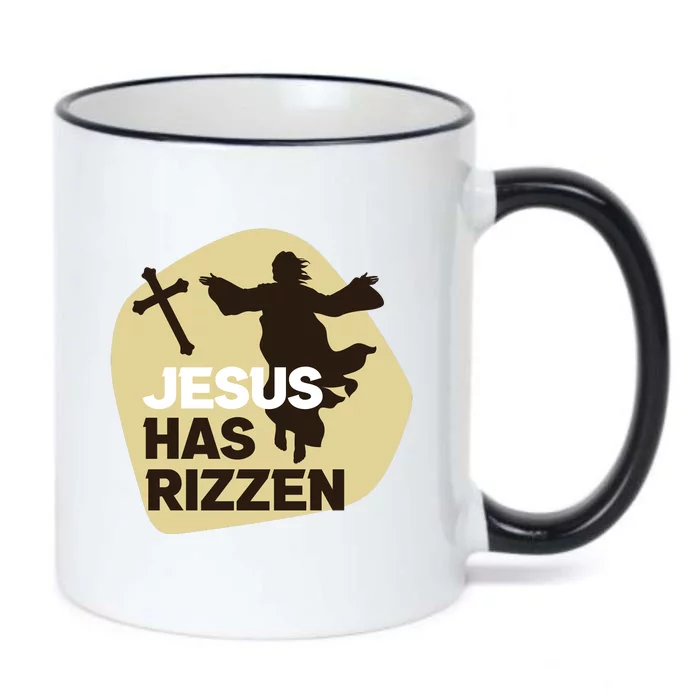 Jesus Has Rizzen Black Color Changing Mug