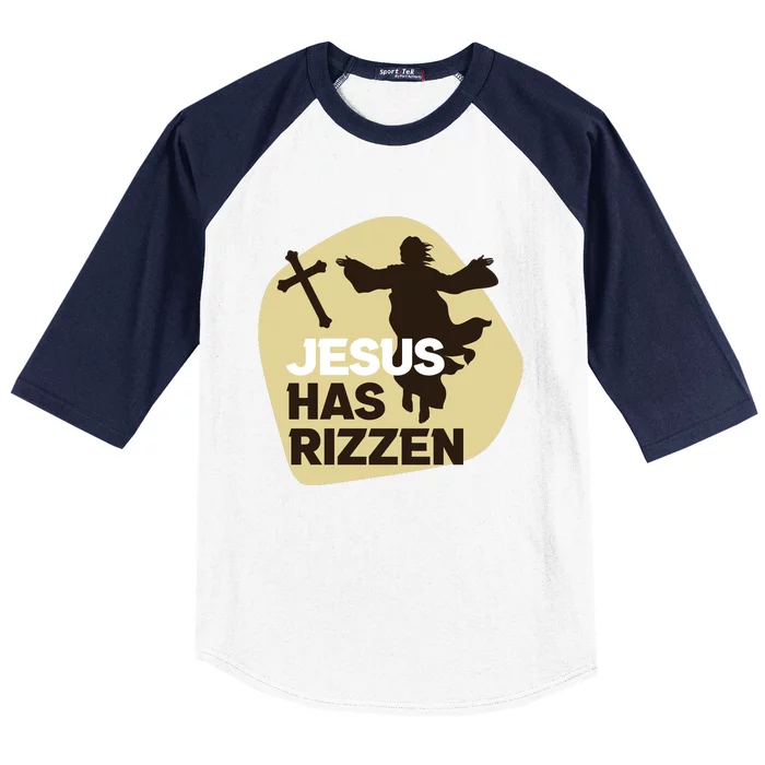 Jesus Has Rizzen Baseball Sleeve Shirt