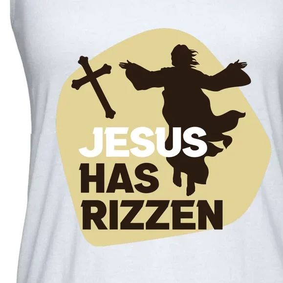 Jesus Has Rizzen Ladies Essential Flowy Tank