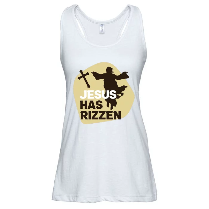 Jesus Has Rizzen Ladies Essential Flowy Tank