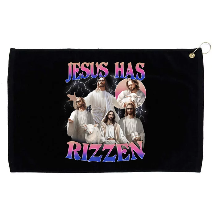 Jesus Has Rizzen He Is Risen Easter Day Christian Grommeted Golf Towel