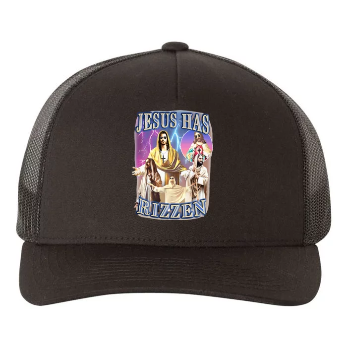 Jesus Has Rizzen Yupoong Adult 5-Panel Trucker Hat