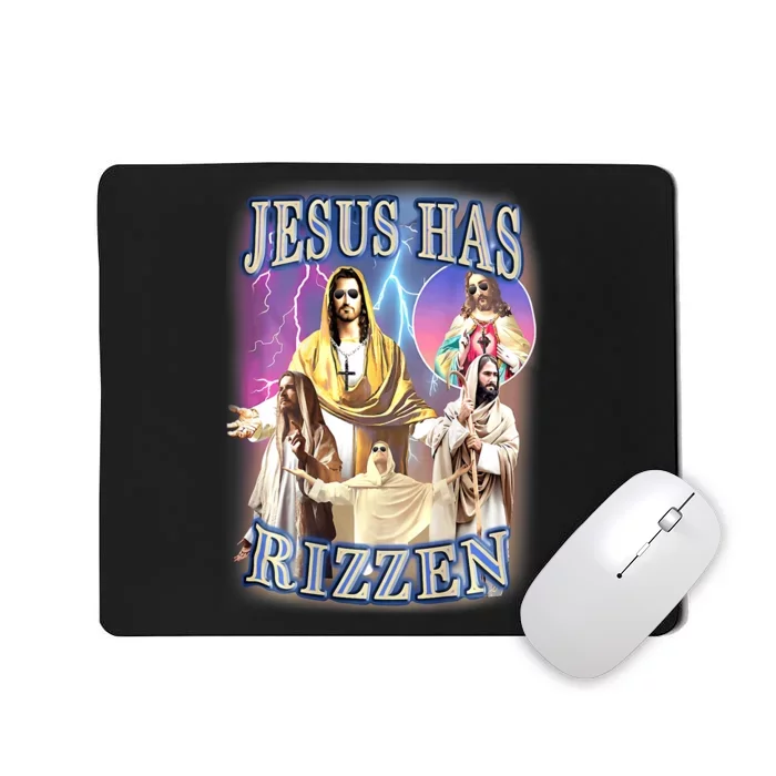 Jesus Has Rizzen Mousepad