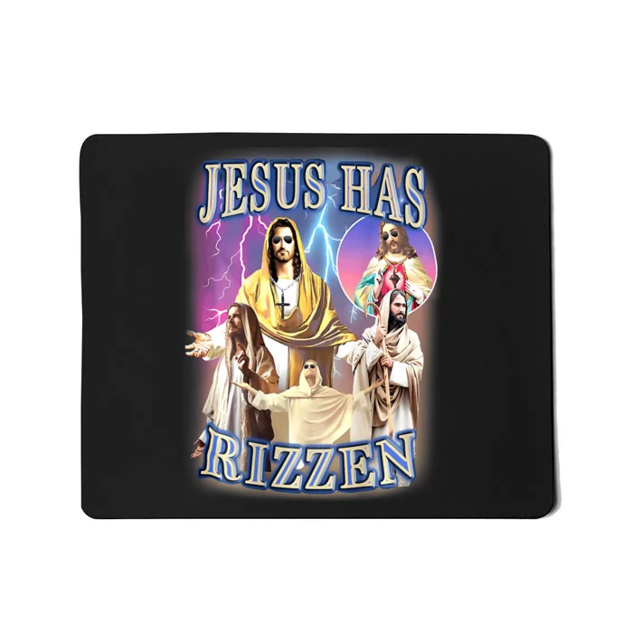 Jesus Has Rizzen Mousepad