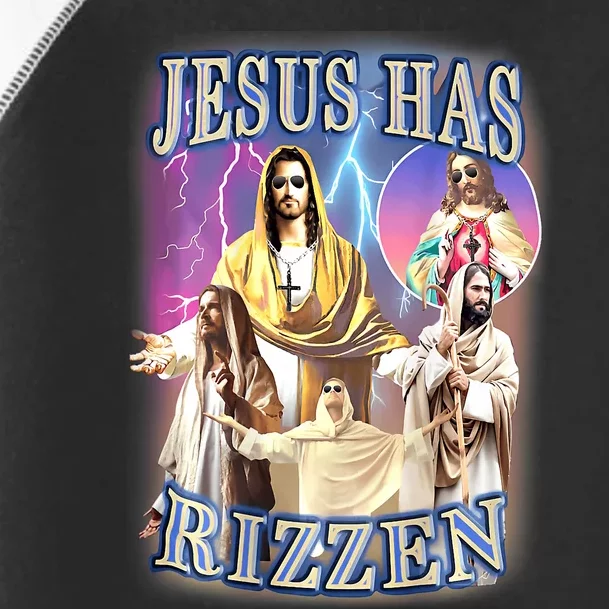 Jesus Has Rizzen Toddler Fine Jersey T-Shirt