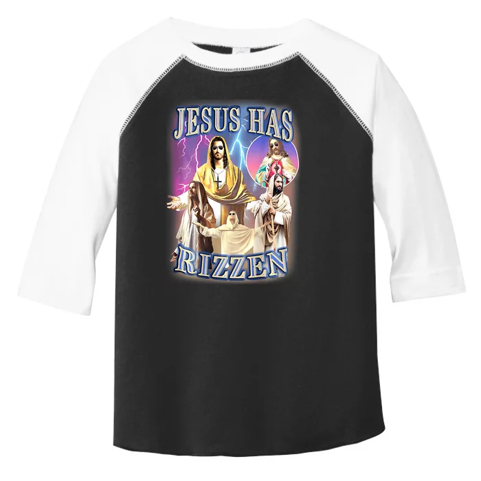 Jesus Has Rizzen Toddler Fine Jersey T-Shirt