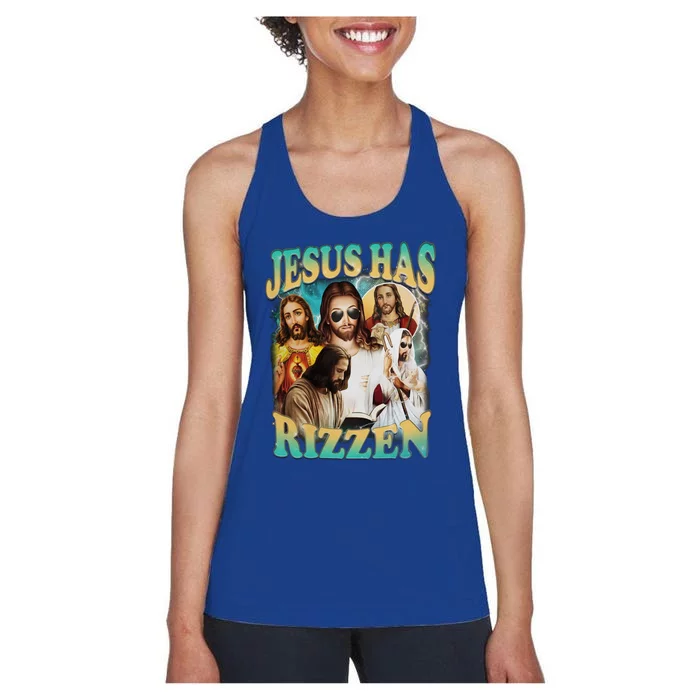 Jesus Has Rizzen Women's Racerback Tank