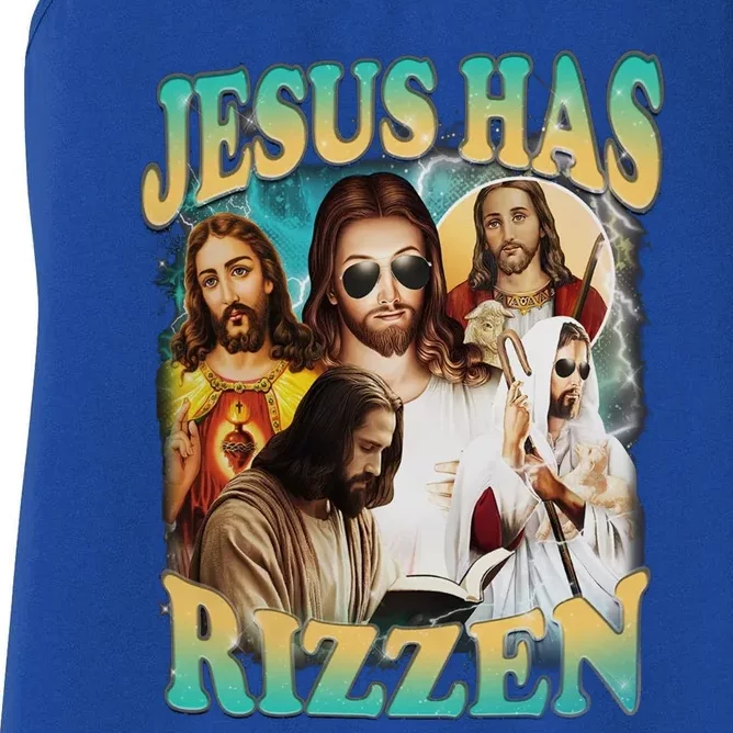 Jesus Has Rizzen Women's Racerback Tank