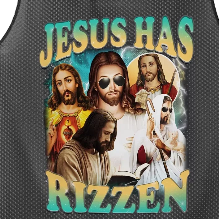 Jesus Has Rizzen Mesh Reversible Basketball Jersey Tank