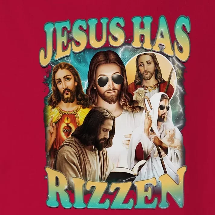 Jesus Has Rizzen Toddler Long Sleeve Shirt