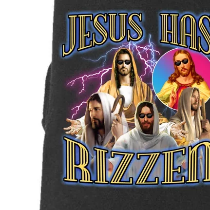 Jesus Has Rizzen Christian Faith Doggie 3-End Fleece Hoodie