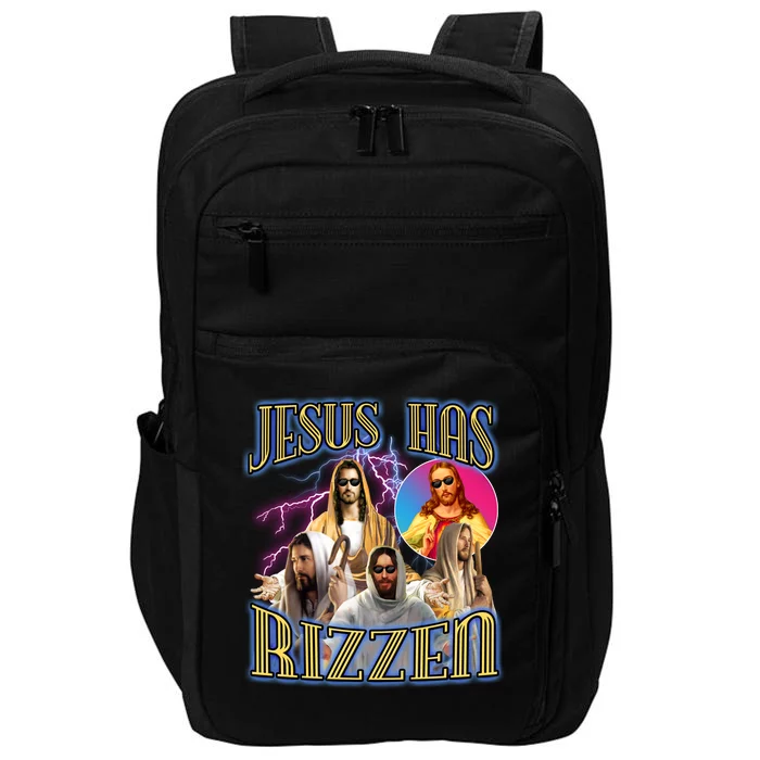 Jesus Has Rizzen Christian Faith Impact Tech Backpack