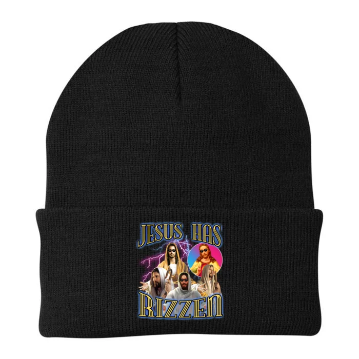 Jesus Has Rizzen Christian Faith Knit Cap Winter Beanie