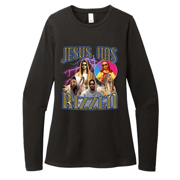 Jesus Has Rizzen Christian Faith Womens CVC Long Sleeve Shirt