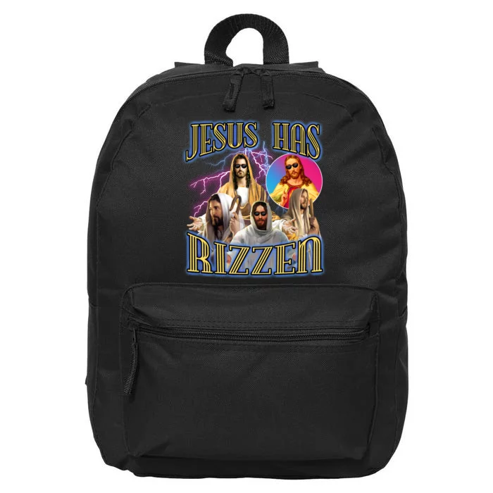 Jesus Has Rizzen Christian Faith 16 in Basic Backpack