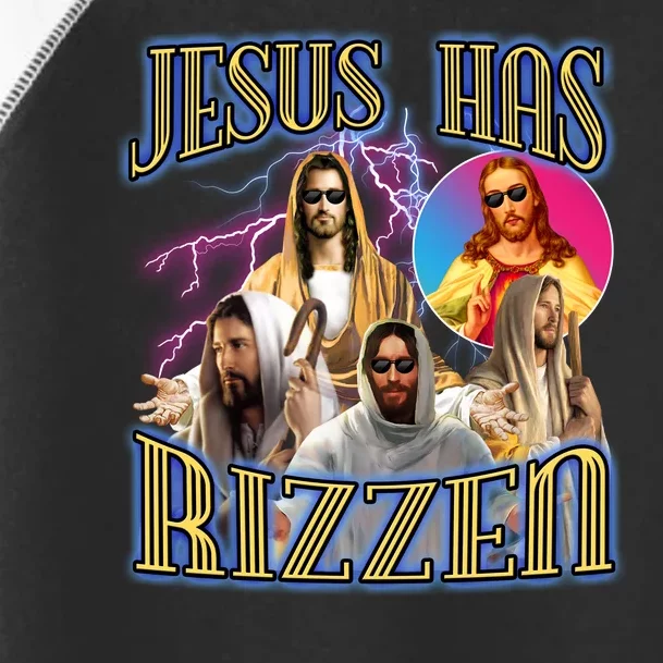 Jesus Has Rizzen Christian Faith Toddler Fine Jersey T-Shirt