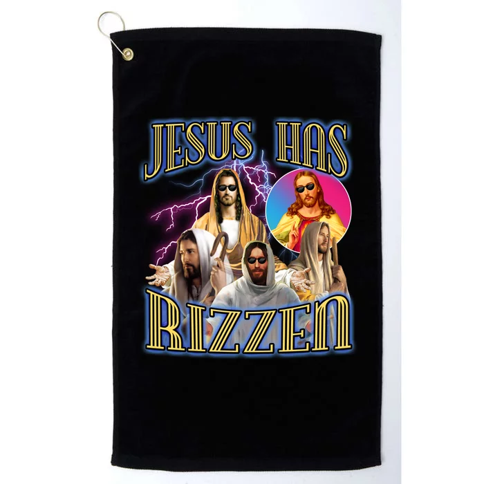 Jesus Has Rizzen Christian Faith Platinum Collection Golf Towel