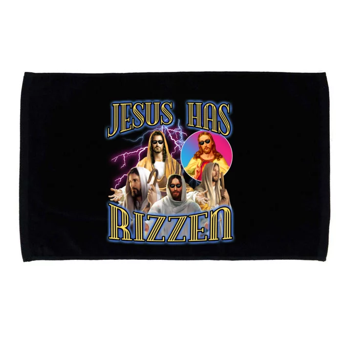 Jesus Has Rizzen Christian Faith Microfiber Hand Towel