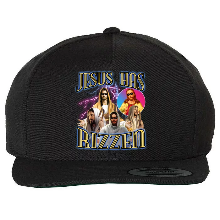 Jesus Has Rizzen Christian Faith Wool Snapback Cap