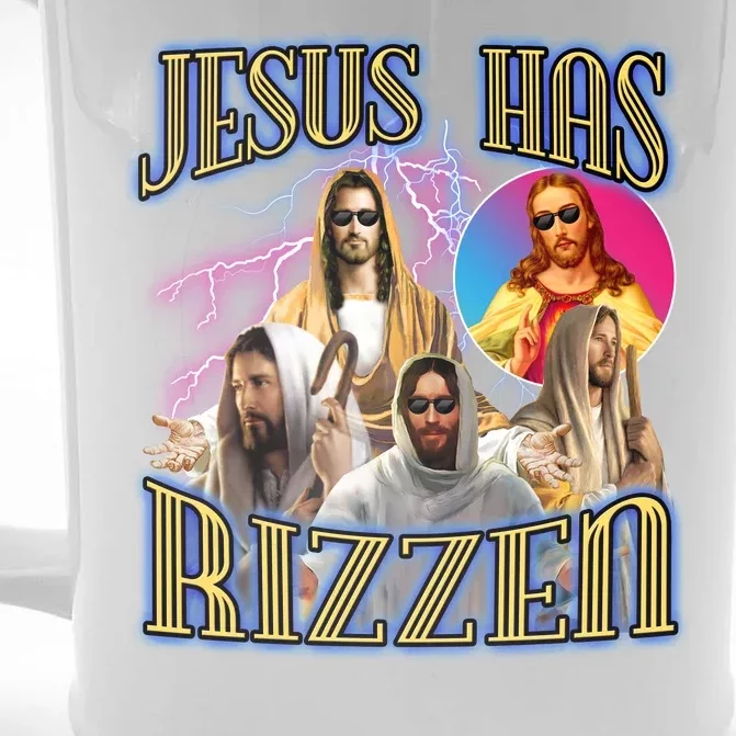 Jesus Has Rizzen Christian Faith Front & Back Beer Stein