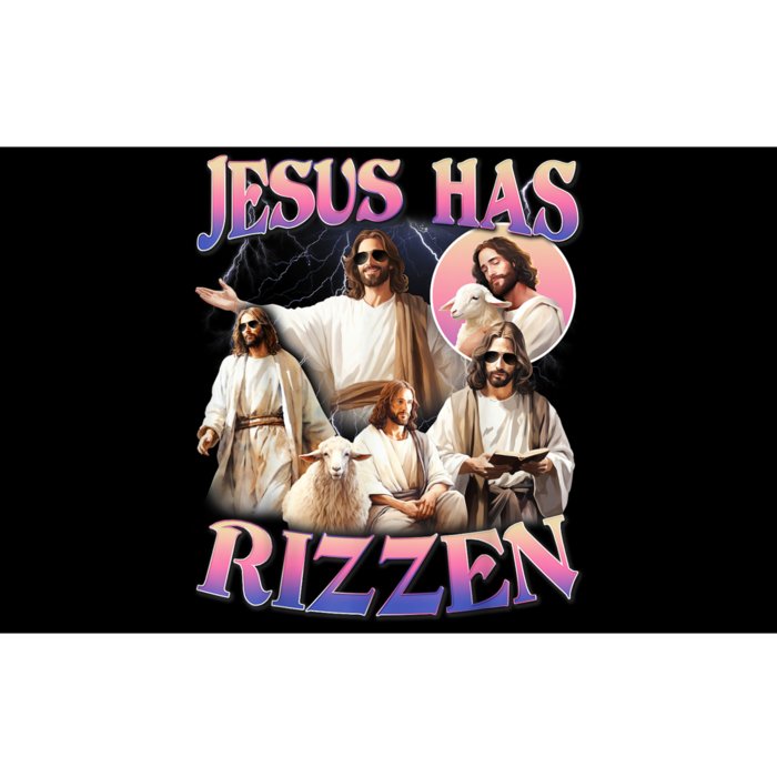 Jesus Has Rizzen Vintage Christian Gift Jesus Bumper Sticker