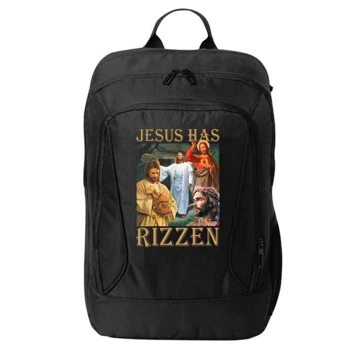 Jesus Has Rizzen Jesus Cool Funny City Backpack