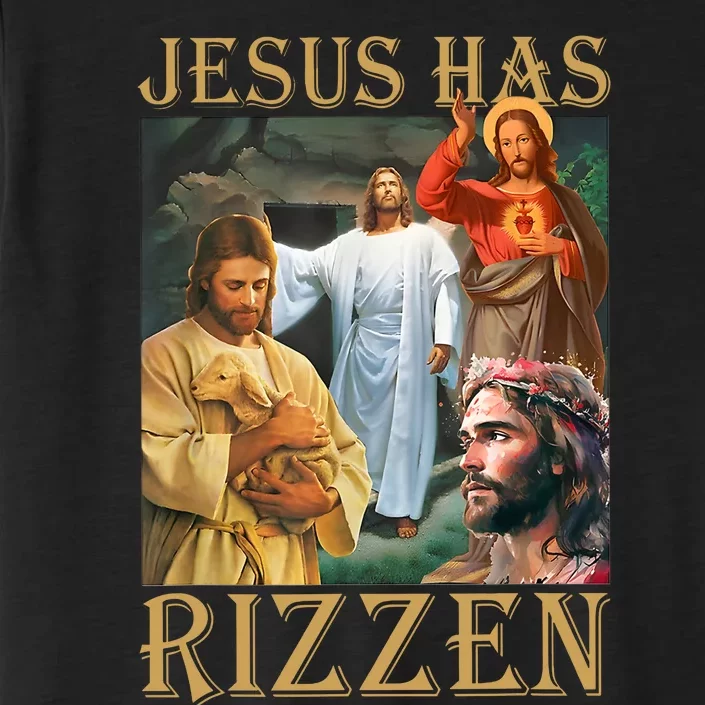 Jesus Has Rizzen Jesus Cool Funny ChromaSoft Performance T-Shirt