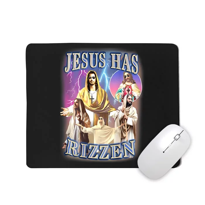 Jesus Has Rizzen Mousepad