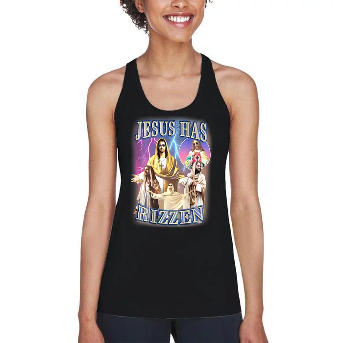 Jesus Has Rizzen Women's Racerback Tank