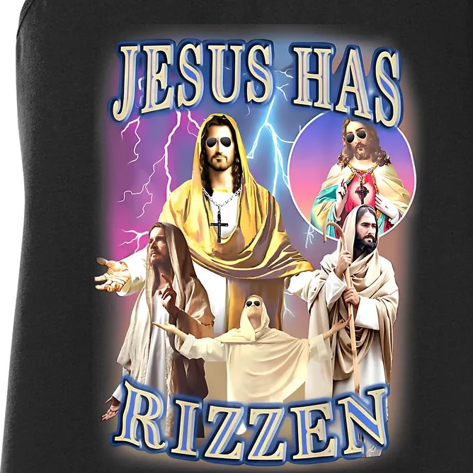 Jesus Has Rizzen Women's Racerback Tank