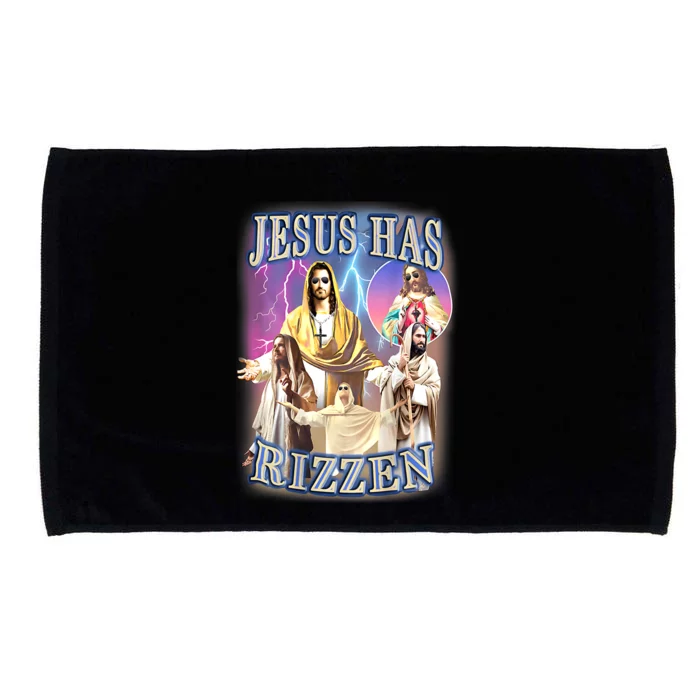 Jesus Has Rizzen Microfiber Hand Towel