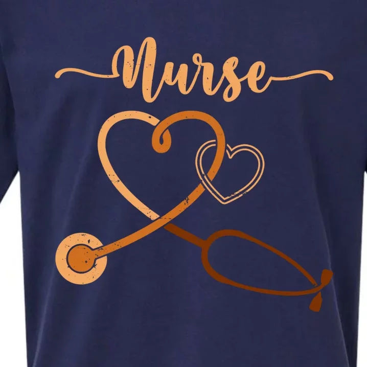 Juneteenth Heart Stethoscope Black History Month Rn Nurse Cool Gift Sueded Cloud Jersey T-Shirt