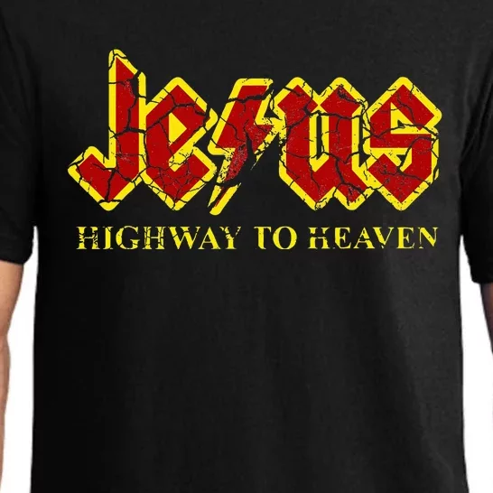 Jesus Highway To Heaven Funny Christian Pajama Set