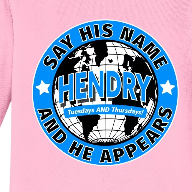 Joe Hendry Tuesdays And Thursdays Baby Long Sleeve Bodysuit