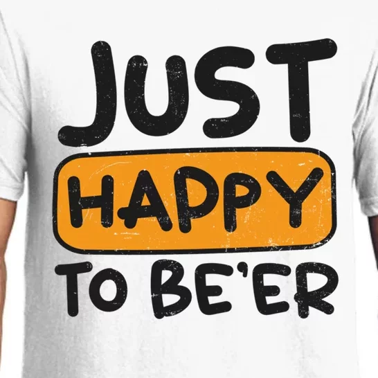 Just Happy To Beer Design Bbq Beer Freedom Meaningful Gift Pajama Set