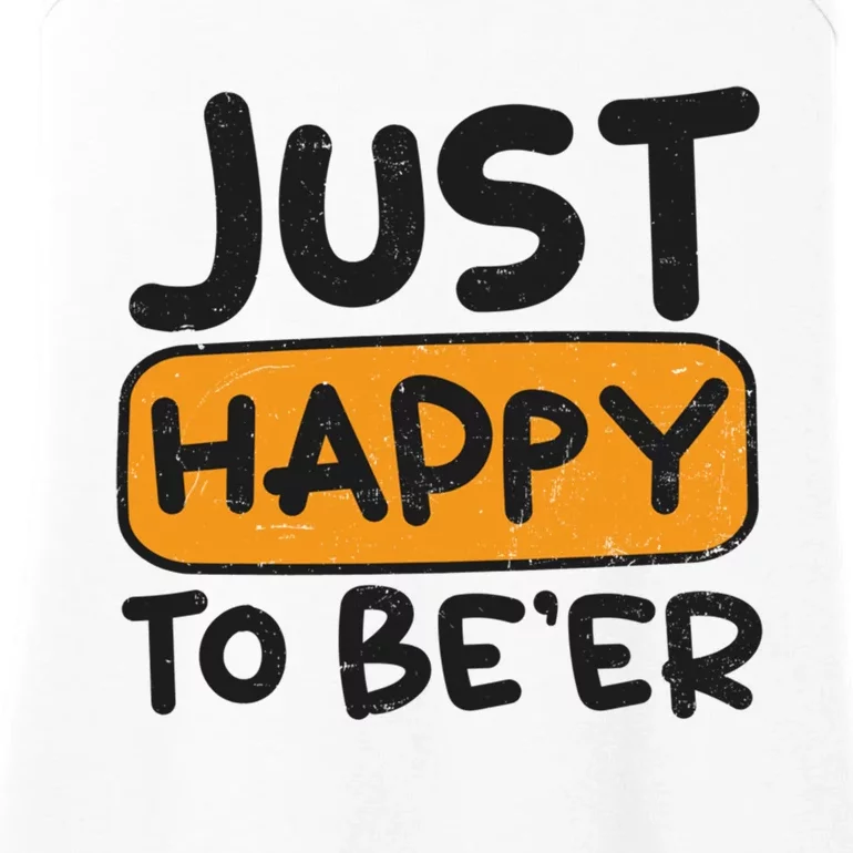 Just Happy To Beer Design Bbq Beer Freedom Meaningful Gift Ladies Essential Tank